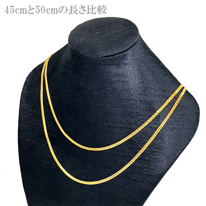 喜平 ネックレス 24金 純金 トリプル6面 50cm 9g 造幣局検定マーク K24