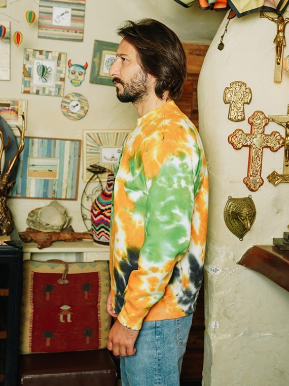Tie-dye Crew NecK クルーネックスウェット『BUDS』