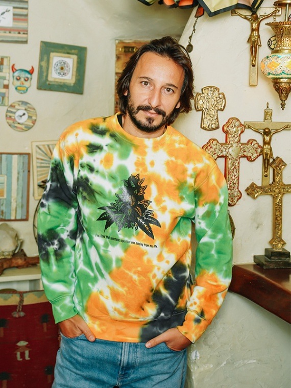 Tie-dye Crew NecK クルーネックスウェット『BUDS』