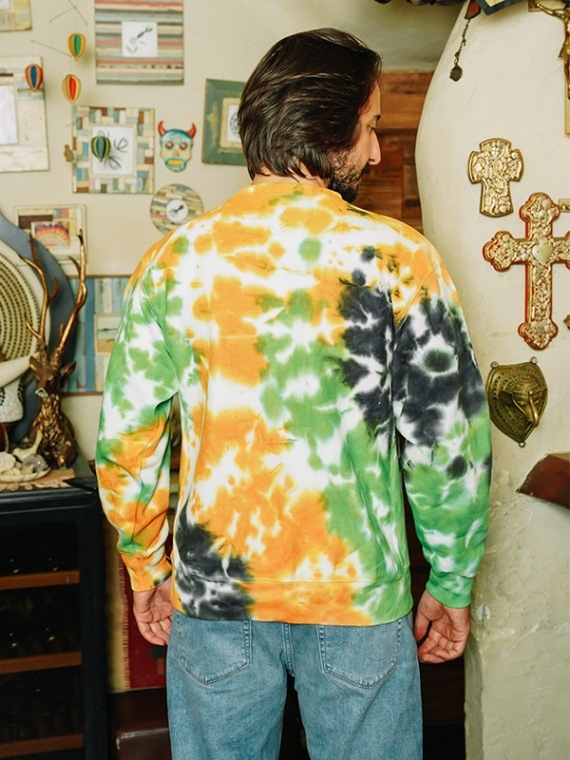 Tie-dye Crew NecK クルーネックスウェット『BUDS』