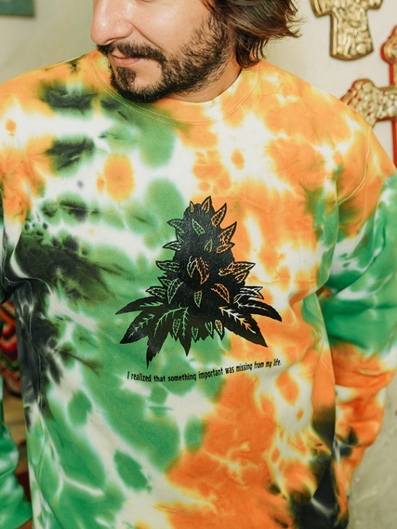 Tie-dye Crew NecK クルーネックスウェット『BUDS』