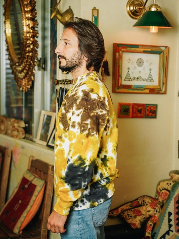 Tie-dye Crew NecK クルーネックスウェット『SMILE』