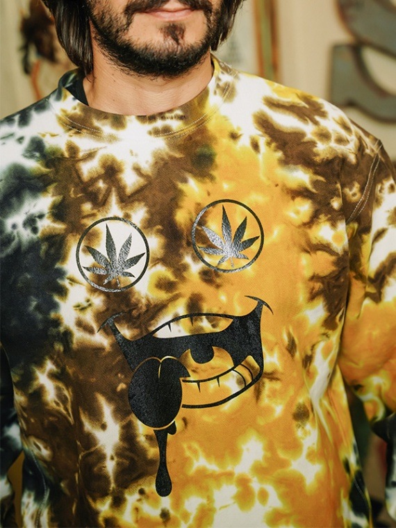 Tie-dye Crew NecK クルーネックスウェット『SMILE』