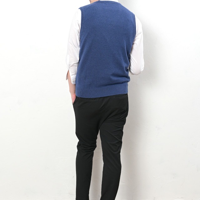 BLAMINK ブラミンク カシミヤ ニットベスト ジレ Vネック
