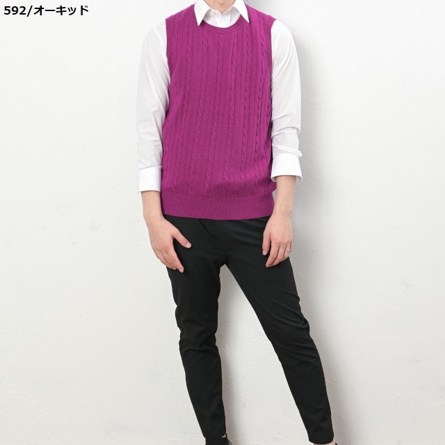 【未使用】100% a hundred percentクルーネック ベスト 未使用】100% a hundred percentクルーネック ベスト - メルカリ