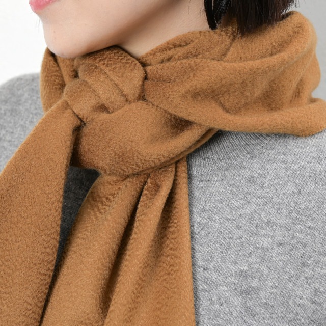 【カシミヤヤギ2頭分の最上級原毛100%】カシミア100%ウェーブマフラー カシミヤ100％ ウェーブマフラー | Muffler | FUKAKINET