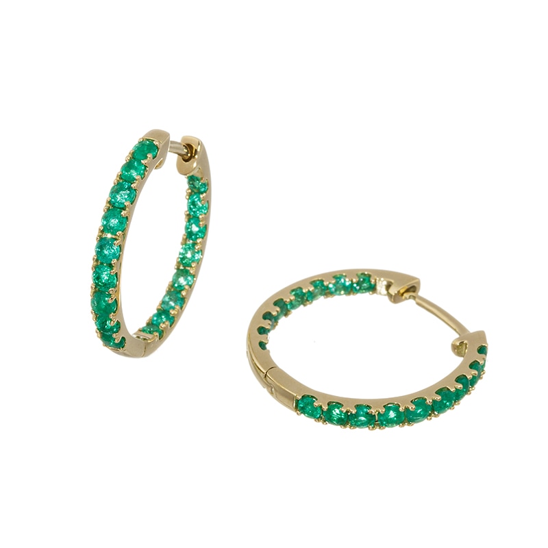 JG363☆高級コロンビア産エメラルド1.12ct D K18WG ヘッド鑑付