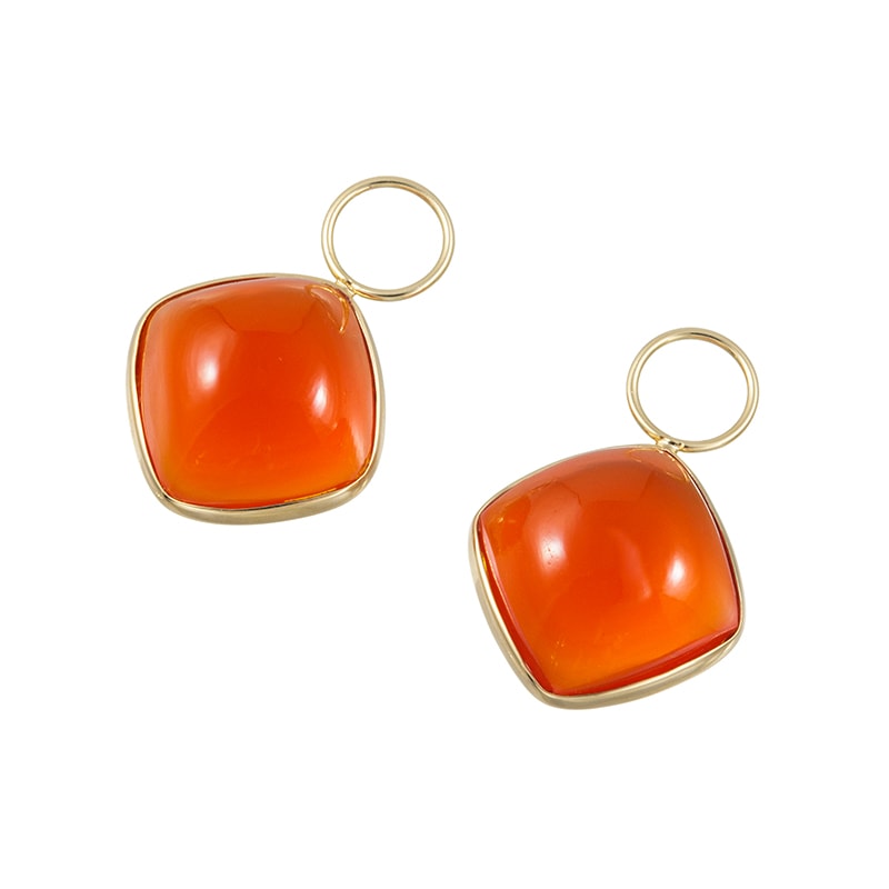 K18YG カーネリアン チャーム CA 約8.00ct