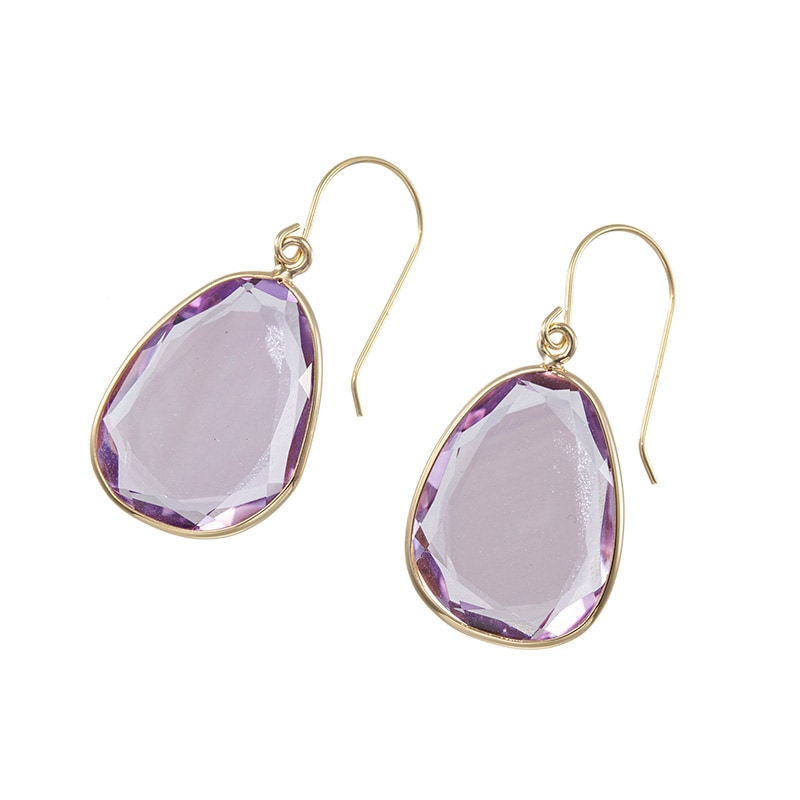 K18YG アメシスト ピアス