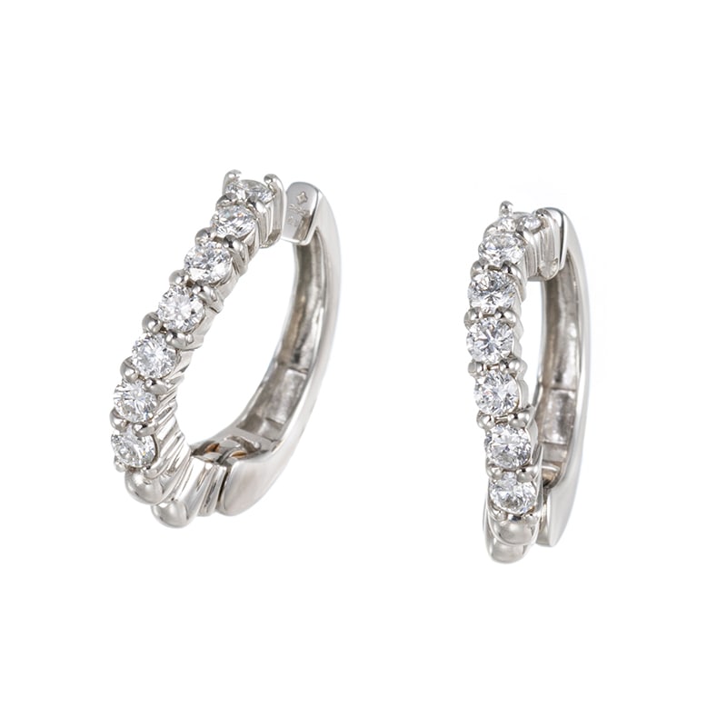 PT950 ダイヤモンド ピアリング D 約0.22ct