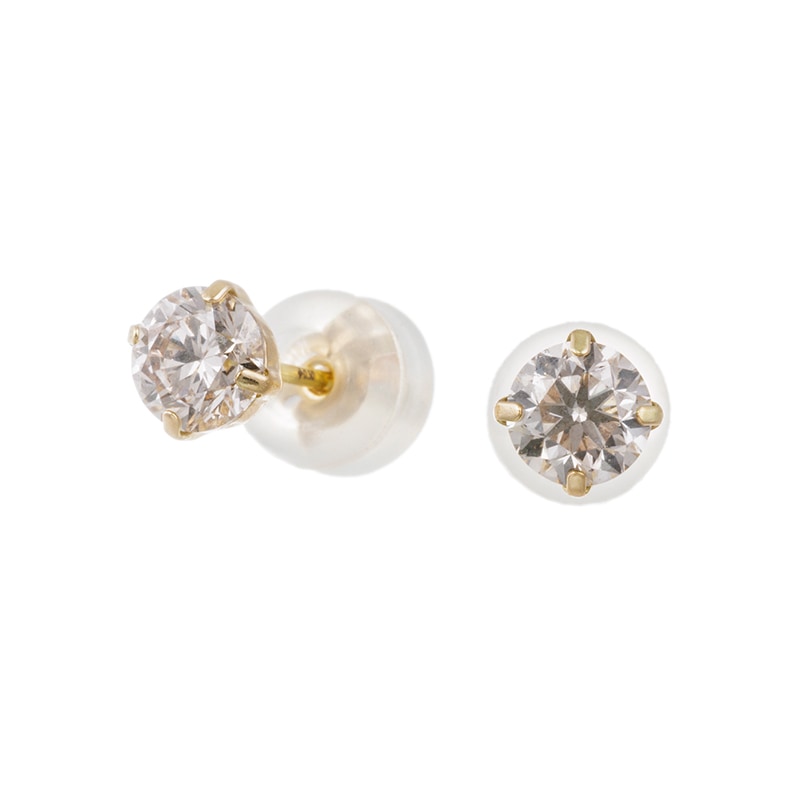 K18YG ブラウンダイヤモンド ピアス BRD 約1.00ct