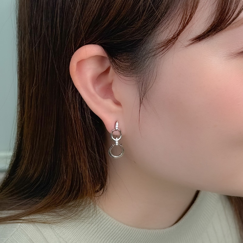 ベティPT 0.10カラット　ダイヤモンド ピアス PT950 ダイヤモンド ピアス D 約0.10ct | ピアス | Mimibi