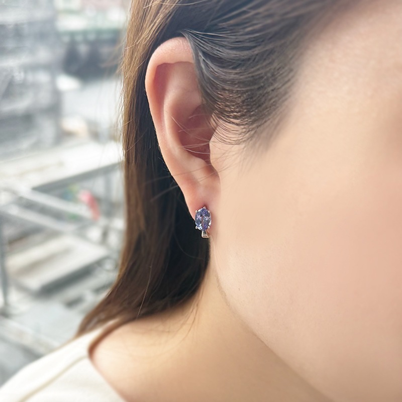 PT950 タンザナイト ピアリング TA 約2.00ct