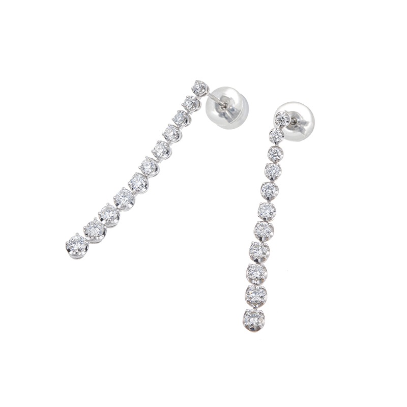 PT950 ダイヤモンド ピアス D 約1.00ct