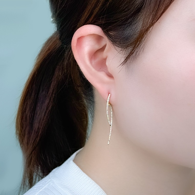 K18YG ブラウンダイヤモンド ピアス BRD 約0.50ct