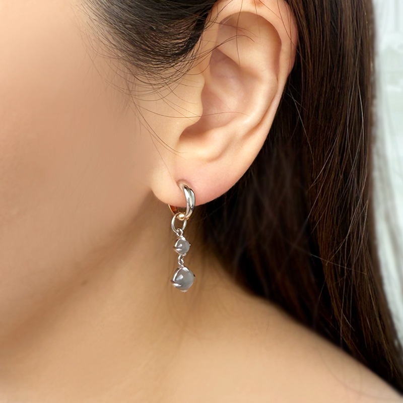 PT950 グレームーンストーン チャーム MO 約1.90ct