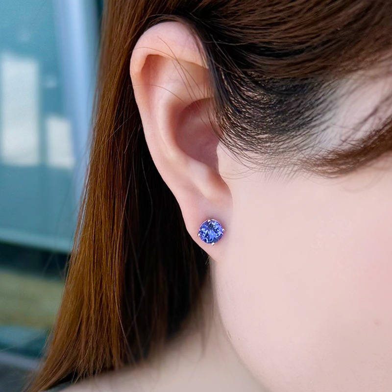PT950 タンザナイト エターナル ピアス TA 約1.60ct
