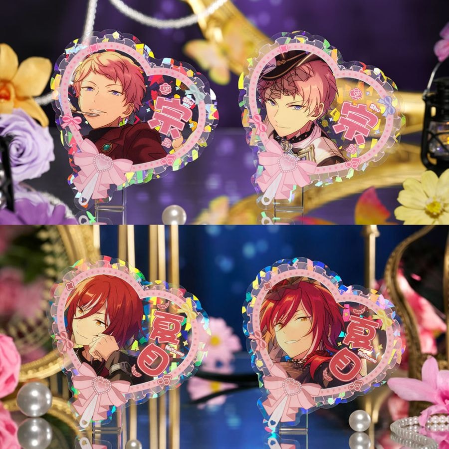 夏目 招募缶 朔間零 あんさんぶるスターズ あんスタ 中国 招募缶バッジ 開花後 限定