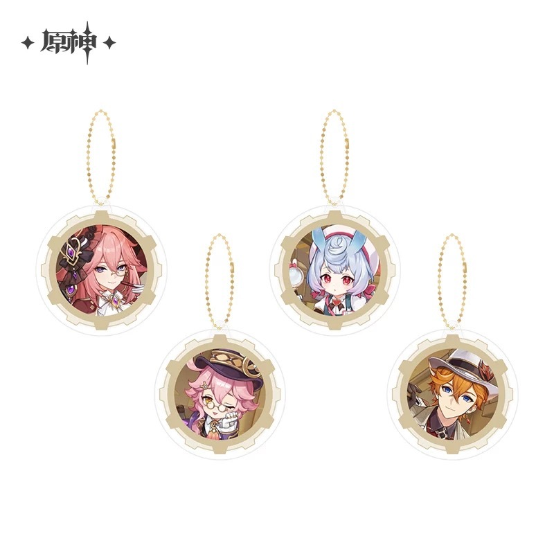 原神 璃月 香菱 CICF×AGFアクリルキーホルダー ポップマート レア品 原神 2024フェスシリーズ カバー付きアクリルキーホルダー（24年