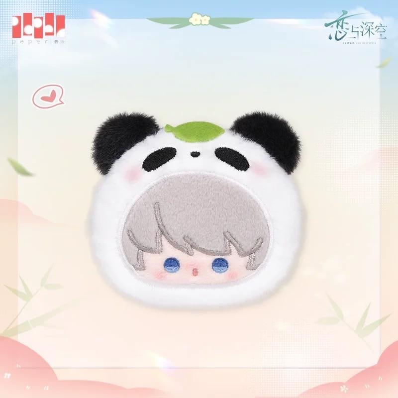 6/26〆】ぬいぐるみ缶バッジ 竹林浅語シリーズ 恋と深空