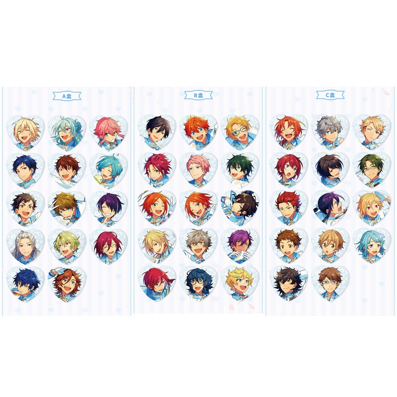 6/15〆】【選べる10点セット】誓約ハート缶バッジ 偶像夢幻祭