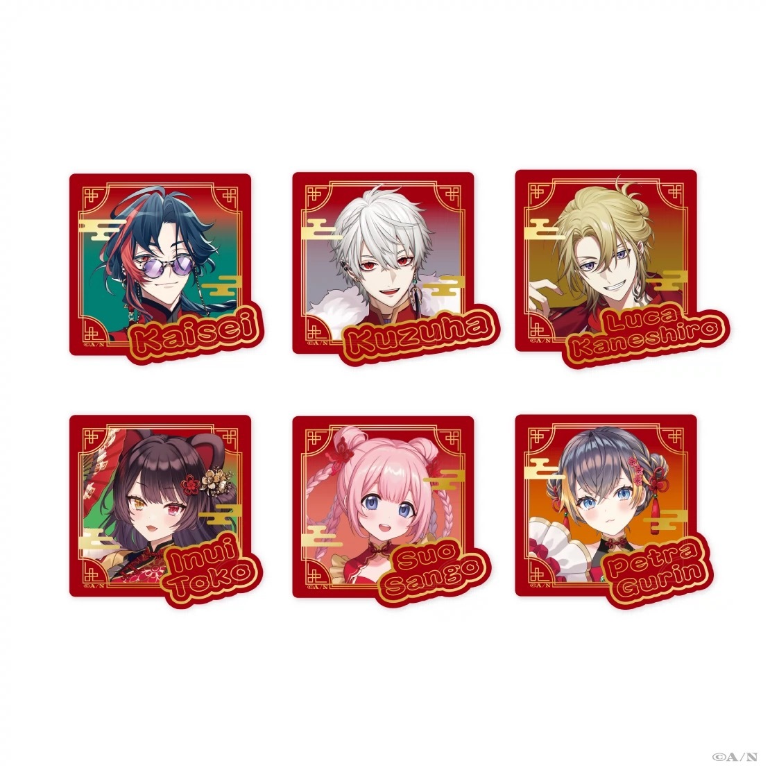 葛葉 10枚 にじさんじ 中国 春節 2025年 ステッカー