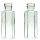 ハーバリウム 瓶 六角 100ml 2本セット キャップ付き ハーバリウムの作り方 ガイド付属 横浜ハーバリウム弐番店|瓶|ハーバリウム