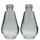 ハーバリウム 瓶 しずく 200ml 2本セット キャップ付き ハーバリウムの作り方 ガイド付属 横浜ハーバリウム弐番店|瓶|ハーバリウム