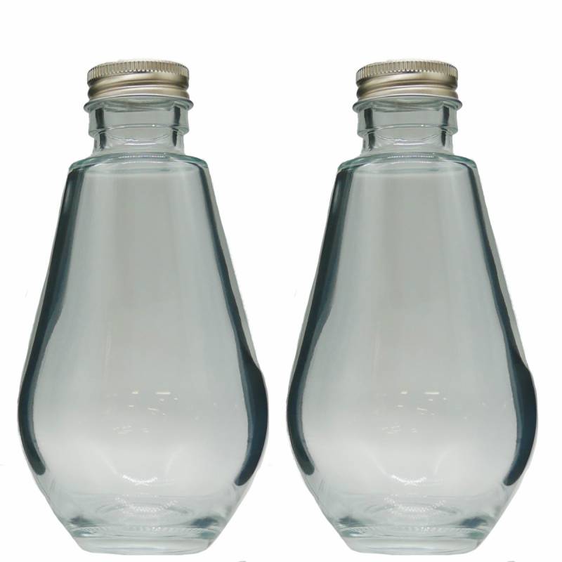 ハーバリウム 瓶 しずく 200ml 2本セット キャップ付き 横浜ハーバリウム弐番店