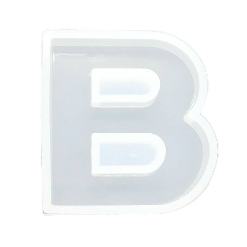 シリコンモールド アルファベット B 固まるハーバリウム レジン 型