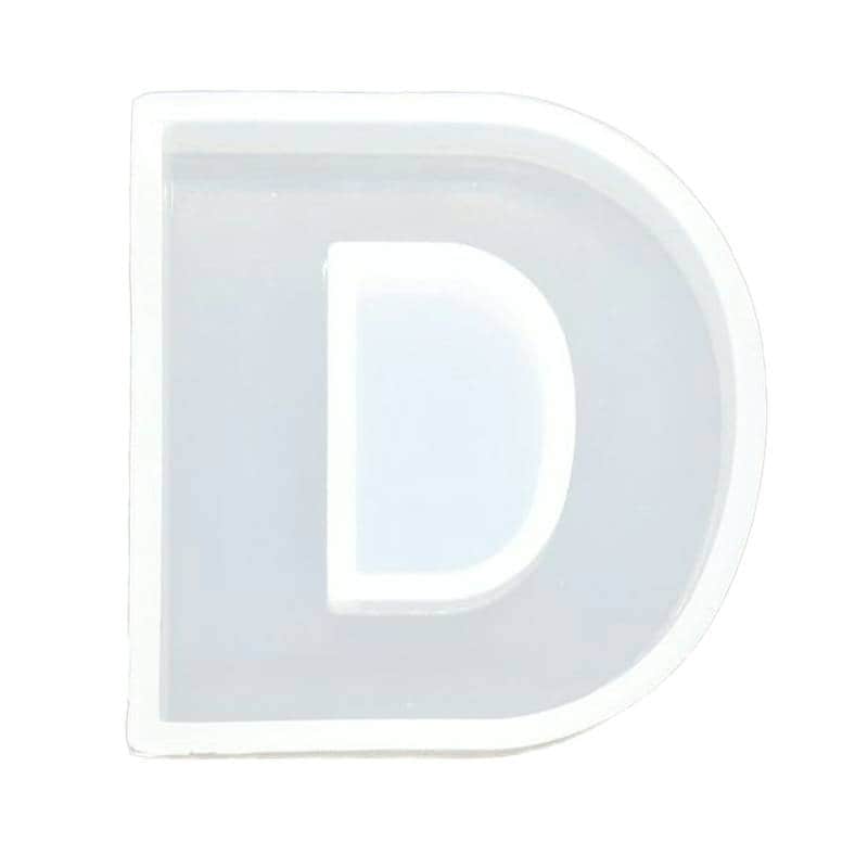 シリコンモールド アルファベット D 固まるハーバリウム レジン 型