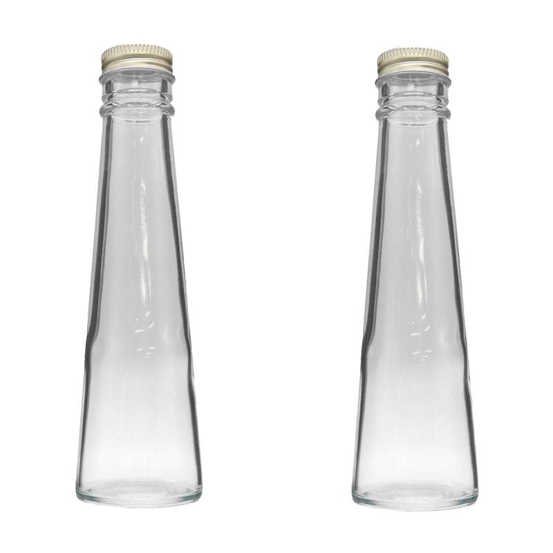 ハーバリウム 瓶 テーパー 120ml 2本セット キャップ付き 横浜ハーバリウム弐番店