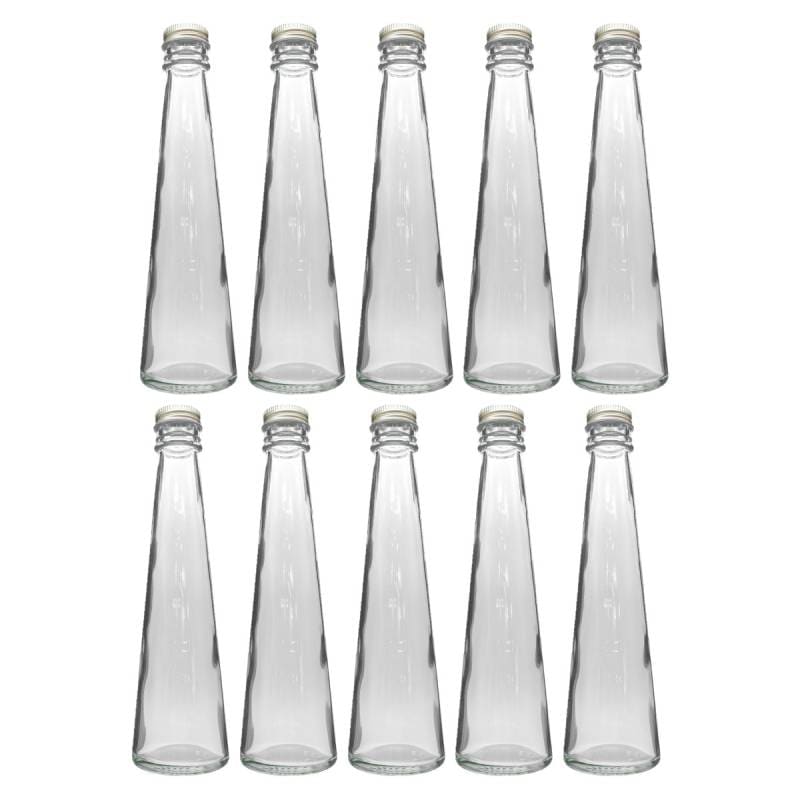 ハーバリウム 瓶 テーパー 200ml 10本セット キャップ付き 横浜ハーバリウム弐番店