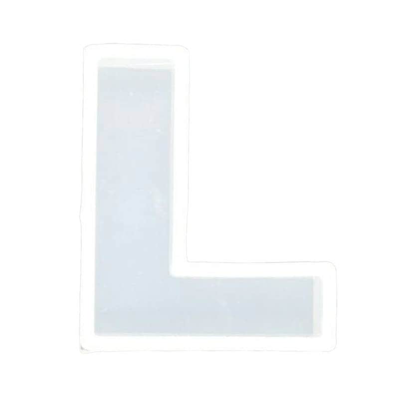 シリコンモールド アルファベット L 固まるハーバリウム レジン 型