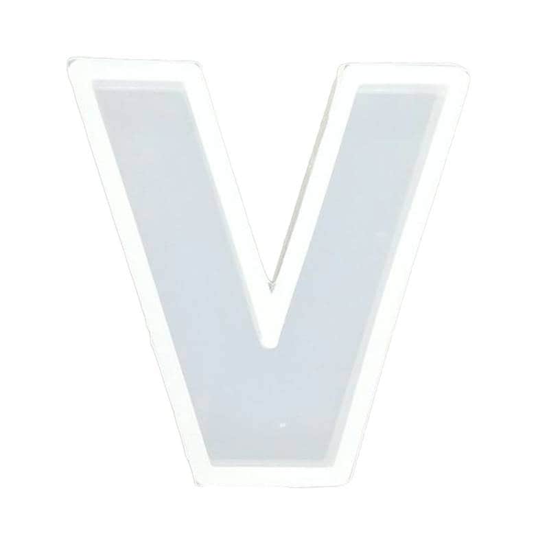 シリコンモールド アルファベット V 固まるハーバリウム レジン 型