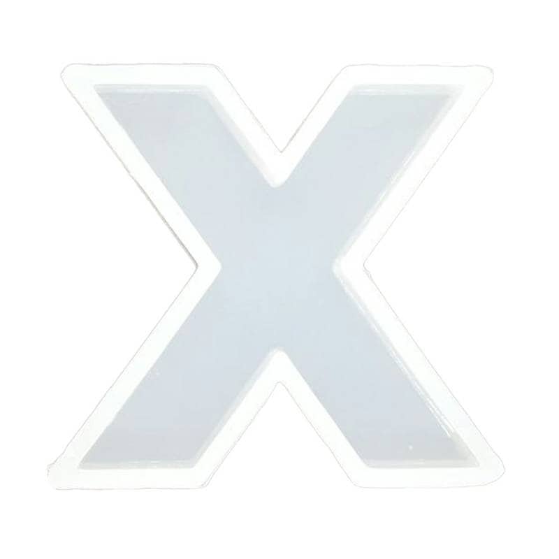 シリコンモールド アルファベット X 固まるハーバリウム レジン 型