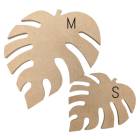 MDF アートボード Sサイズ モンステラ 12mm厚 木製パネル 画材 ベース材 DIY ウエルカムボード 手作りに レジンアート エポキシアート 用にも適しています|アートボード