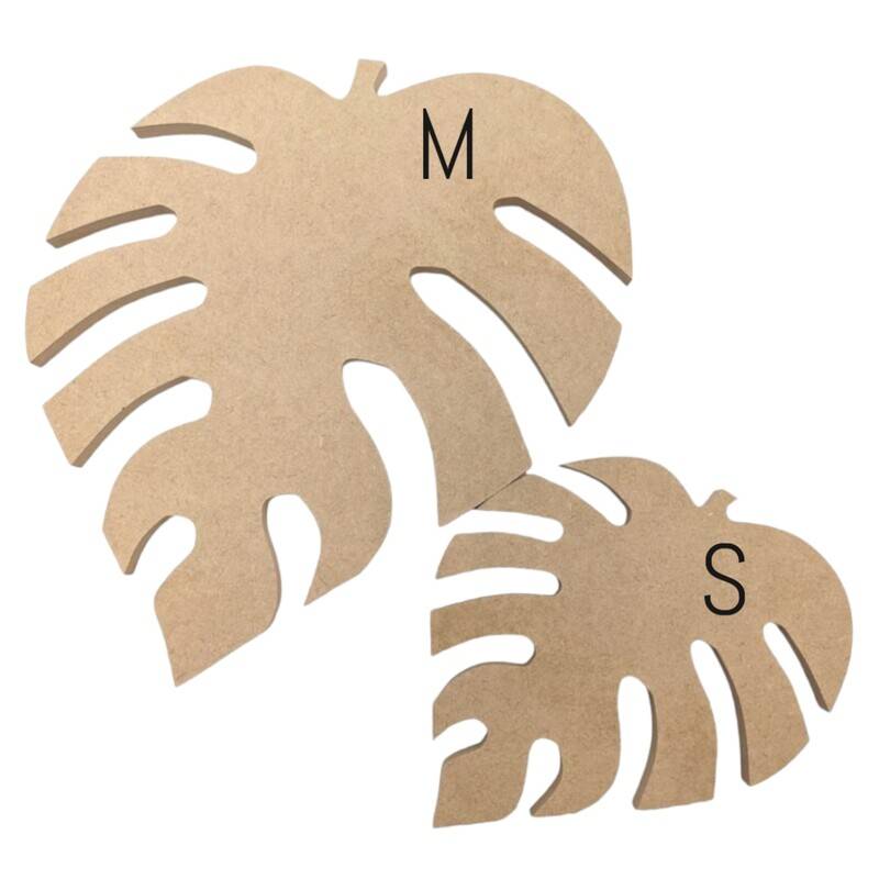 MDF アートボード Sサイズ モンステラ 12mm厚 木製パネル 画材 ベース材 DIY ウエルカムボード 手作りに レジンアート エポキシアート 用にも適しています