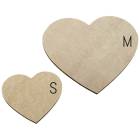 MDF アートボード Sサイズ ハート 12mm厚 木製パネル 画材 ベース材 DIY ウエルカムボード 手作りに レジンアート エポキシアート 用にも適しています|アートボード