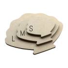 MDF アートボード Lサイズ シェル 12mm厚 木製パネル 画材 ベース材 DIY ウエルカムボード 手作りに レジンアート エポキシアート 用にも適しています|アートボード