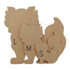 MDF アートボード Mサイズ シーサー 12mm厚 木製パネル 画材 ベース材 DIY ウエルカムボード 手作りに レジンアート エポキシアート 用にも適しています|アートボード