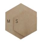 MDF アートボード Mサイズ ヘキサゴン 12mm厚 木製パネル 画材 ベース材 DIY ウエルカムボード 手作りに レジンアート エポキシアート 用にも適しています|アートボード