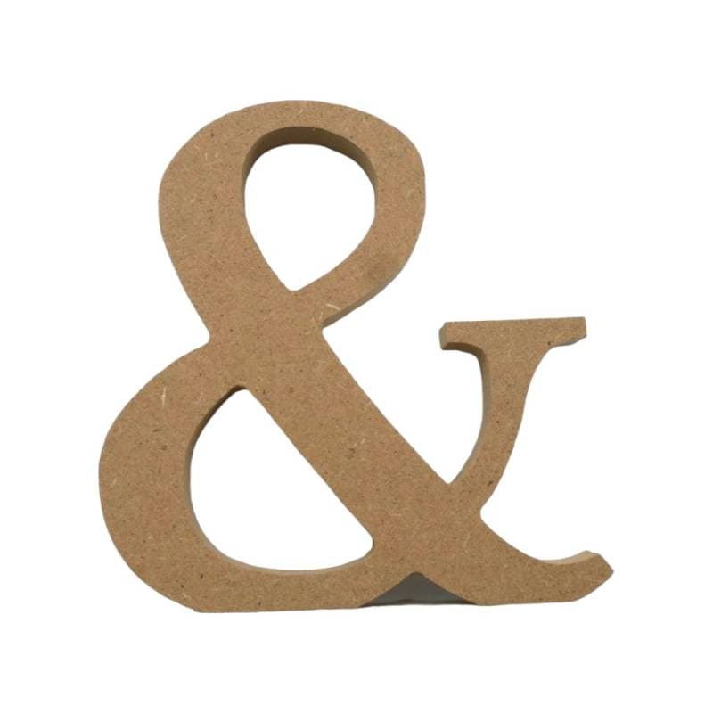 アルファベット & 数字 オブジェ 【&】 木製 MDF イニシャル アルファベットレター インテリア イニシャルオブジェ ウエルカムオブジェ