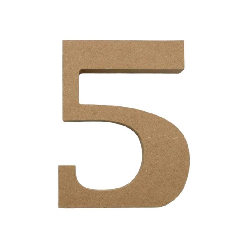 アルファベット & 数字 オブジェ 【5】 木製 MDF イニシャル アルファベットレター インテリア イニシャルオブジェ ウエルカムオブジェ