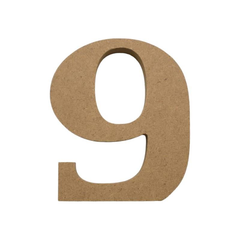 アルファベット & 数字 オブジェ 【9】 木製 MDF イニシャル アルファベットレター インテリア イニシャルオブジェ ウエルカムオブジェ