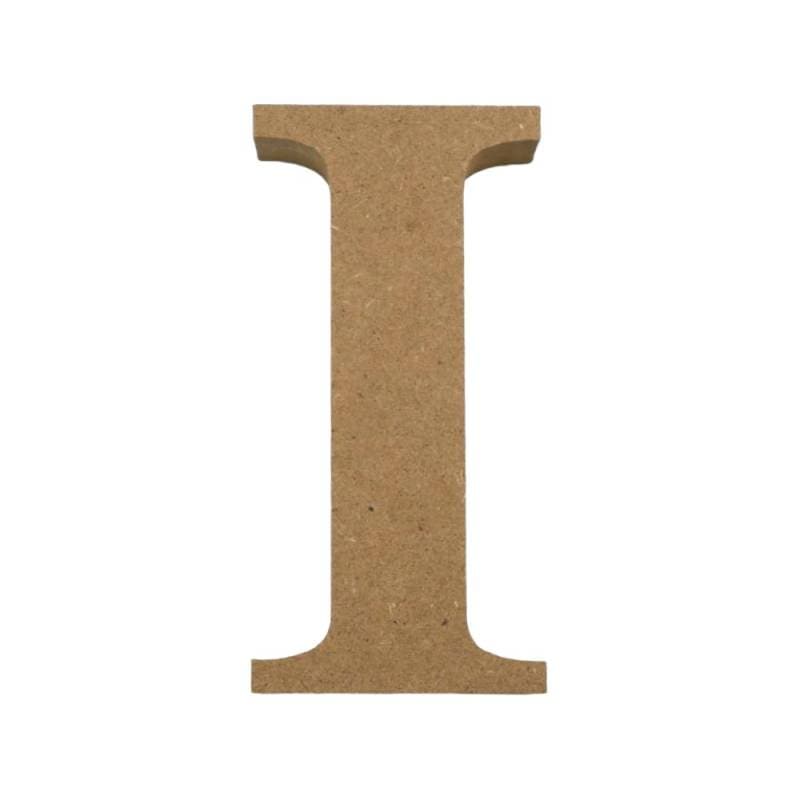 アルファベット & 数字 オブジェ 【I】 木製 MDF イニシャル アルファベットレター インテリア イニシャルオブジェ ウエルカムオブジェ