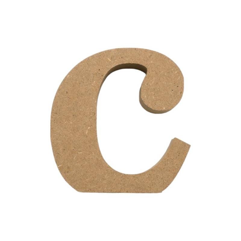 アルファベット & 数字 オブジェ 【小文字c】 木製 MDF イニシャル アルファベットレター インテリア イニシャルオブジェ ウエルカムオブジェ