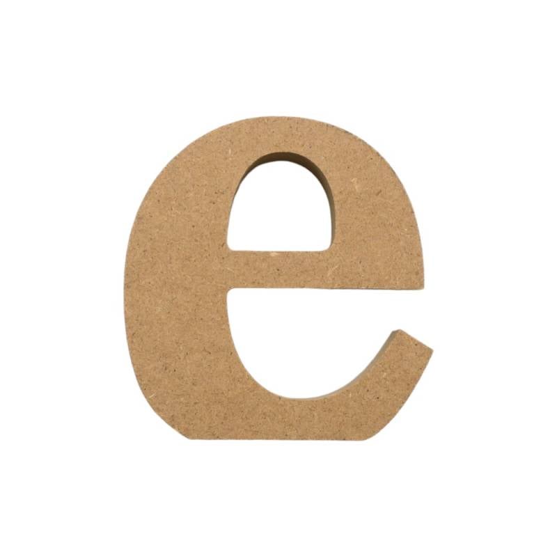アルファベット & 数字 オブジェ 【小文字e】 木製 MDF イニシャル アルファベットレター インテリア イニシャルオブジェ ウエルカムオブジェ