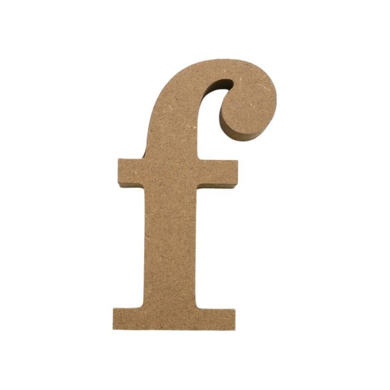 アルファベット & 数字 オブジェ 【小文字f】 木製 MDF イニシャル アルファベットレター インテリア イニシャルオブジェ ウエルカムオブジェ
