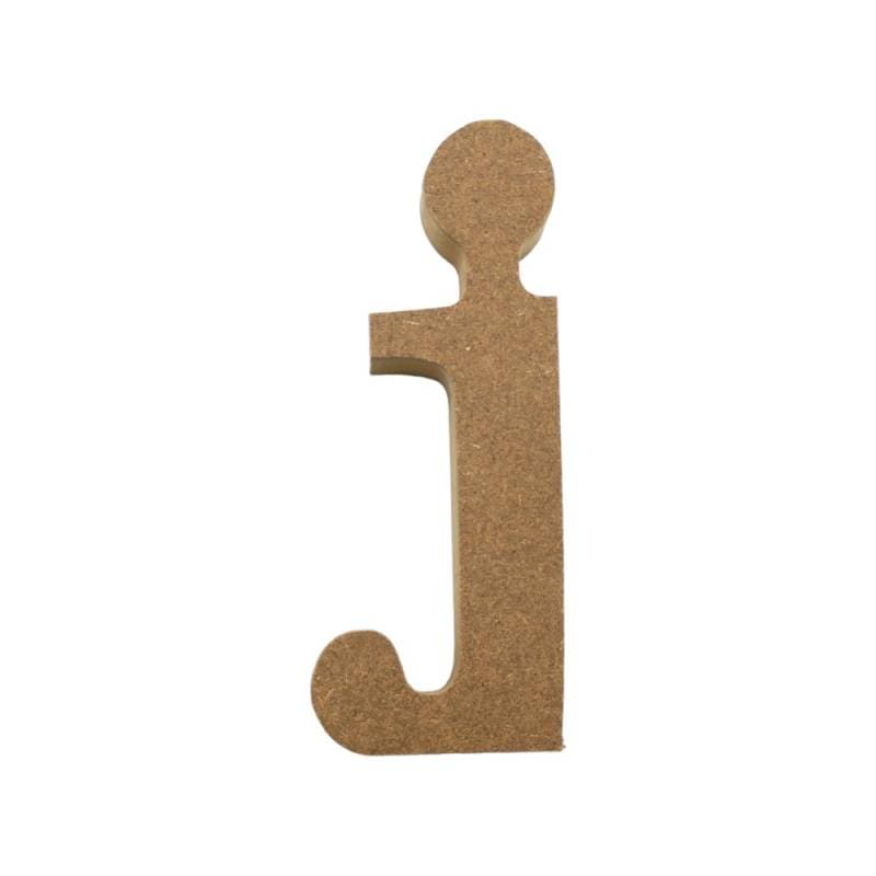 アルファベット & 数字 オブジェ 【小文字j】 木製 MDF イニシャル アルファベットレター インテリア イニシャルオブジェ ウエルカムオブジェ